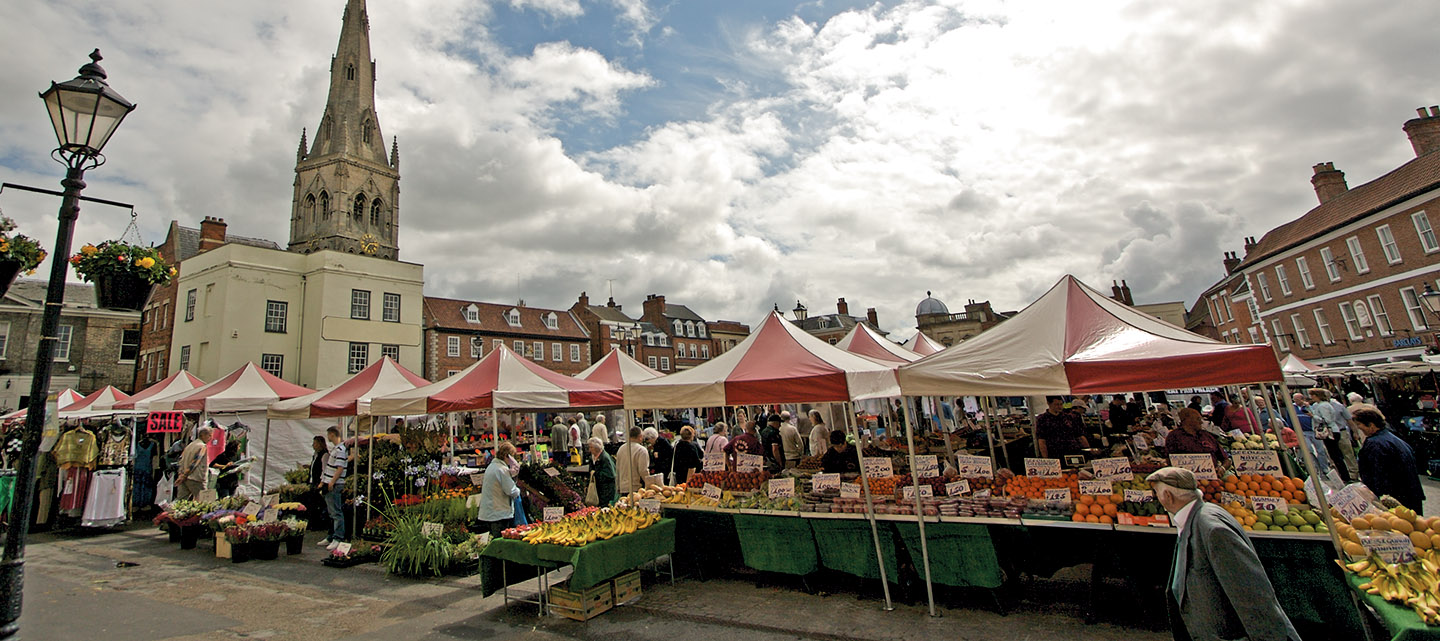 Newark-on-Trent marketplace, Nottinghamshire